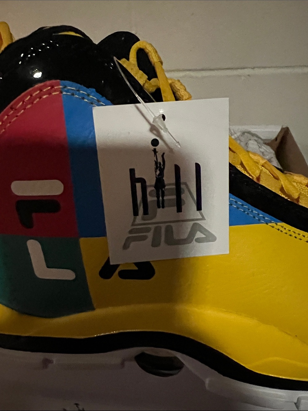 Fila men’s sz 14 Yellow & multicolor High-Top Sneakers - Picture 7 of 7